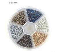 Hosrivae Acrylic Fly Tying Head Beads for Fly Fishing - 3mm & 2mm Assorted Colored Beads, 1900 pcs (3mm) + 3900 pcs (2mm), Compatible with Hooks #12-#18,(COLOR 3MM)