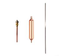 Hosrivae All-In-One HVAC Service Repair Pack With Filter Dryer for access Valve Phosphor Copper Welding Rod Maintenance Supplies For Household AC Fridge And Deep Freezer Troubleshooting(2sets)