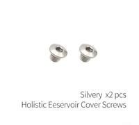 Hosrivae Alloy Oil Disc Brake Handle Reservoir Cover Screws - Rust-Resistant, Polished Finish, Oil Slick/Golden/Silvery, 2-Pack or 4-Pack (Compat(SILVERY)