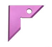 Hosrivae Aluminium Alloy 45/90 Degree Try Square, 82mm Woodworking Layout Tool Carpenter, Table Saw Blade Guide Angle Ruler, to-Read Markings, Green(purple)