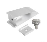 Hosrivae Aluminium Alloy Sandpaper Holder Inner Corner Polishing, Grinding Clip Sander Block Woodworking Finishing, Silver 9x3cm(A)