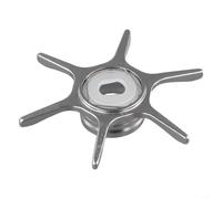 Hosrivae Aluminum Alloy Baitcast Reel Brake Unload Wrench - 60mm Diameter Six-Star Drag Tool Compatible with For Metanium DC/DO, Antares DC, For Curado (light gray)