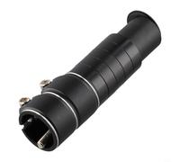 Hosrivae Aluminum Alloy For Bike Stem Riser Extender for Road & Mountain Bikes - 100mm Height Adjustment, 12-13.5cm Length, Lightweight 184-2(EXTRA LONG BLACK)