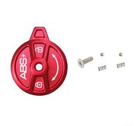 Hosrivae Aluminum Alloy Fork Shoulder Control Switch Lock Cap Cover for Road/Mountain For Bike Handlebar - 40mm, Black/Blue/Red, 6.5g(RED)