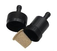 Hosrivae Aluminum Alloy Motorcycle Fuel Filter with Removable Copper Core for 8mm Fuel Lines, Reusable Off-Road For ATV Engine Cleaner Compatible with Most Bikes(BLACK)