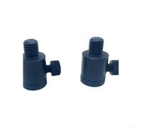 Hosrivae Aluminum Alloy Quick-Change Fishing Rod Joint Adapter with 3/8" British Standard Thread for Carp Fishing Alarm Connectors, Compact 28mm x 18