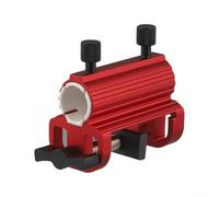 Hosrivae Aluminum Alloy Umbrella Clamp Railing Fence, Adjustable Parasol Holder Bracket Patio Boat Bleacher Bench, Portable Outdoor, Black(red)