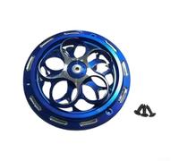 Hosrivae Aluminum Rotating Cooling Decorative Fan Cover for Sprint & Primavera 150 Motorcycles - Heat Shield, Engine Guard, Red/Blue/Black/Silver(BLUE)