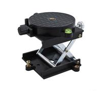Hosrivae Aluminum Router Lift Table for Level - Adjustable Lifting Platform 39-96 mm Height with 90x90 mm Panel, Fine-Tuning Screw for Uneven Ground, Black