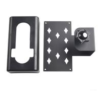 Hosrivae Anti-theft Video Doorbell Mount for Ring for Nest Plus Other Brands - No-drill Stainless Steel Aluminum Bracket Having 360° Tunable Angle Fits .3-2.0 in Thick Doors - Black