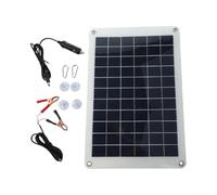 Hosrivae Black Semi-Flexible Solar Panel 50 Watt 12V, Bendable Off-Grid PV Charger For Boat RV For Caravan Cabin Curved Uneven Roof Surfaces