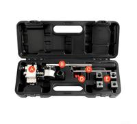 Hosrivae Brake Line Expander Tool, 4.75-9.52mm Flaring Kit For Car Brake And Fuel Pipes, Professional 8-Piece Set With Rotating Turret For Automotive(8 piece black box)