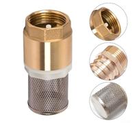 Hosrivae Brass Check Valve Dn20 3/4 Inch Foot Valve Having Stainless Steel Basket Strainer Non Return Way Valve for Water Suction Plus Plumbing Systems