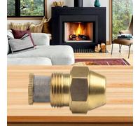Hosrivae Brass Oil Burner Nozzle for Standard Water Heaters - 60° Spray Angle, 0.40-11.0 Gal/H Flow Rate, BSPT 9/16" Male Thread, Compatible with Dies(0.45 60°)