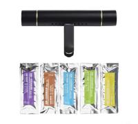 Hosrivae Car Air Vent Clip Freshener, Aluminium Alloy Aroma Diffuser For Vehicle Interior, Adjustable Fragrance Release, No Battery Required, Black