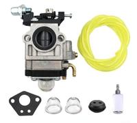 Hosrivae Carburetor Kit 46cc Backpack Blower CM46BT, & Replacement Parts with Fuel Filter Line Grommet, Silver Black, 6-Piece Set Garden Yard Outdoor Equipment
