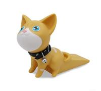 Hosrivae Cartoon Cat Door Stopper - No-Drill, Non-Marking Windproof & Anti-Collision Door Holder Bedrooms, Kitchens, Living Rooms & Bathrooms - PVC/Iron/PU, 16.5 x 7.6 x 11.5 cm(D)