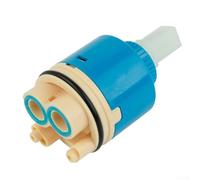 Hosrivae Ceramic Faucet Valve Core 35mm 40mm Mixer Tap Cartridge Replacement Bathroom Kitchen Basin Sink Leak Repair Disc 1 Pack(Tall feet 40)