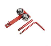 Hosrivae Chain Saw Bar Rail Tightener Tool with Fixed Frame, Carbon Steel Guide Corrector Precise Chain, Red