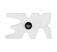 Hosrivae Clear Acrylic Moose Head Billiard Bridge Head for Snooker and Pool Cues - Portable Cue Rest with Soft Rubber Insert, 115x70x6mm (A) / 100x70x6mm (B-(A)