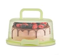 Hosrivae Cupcake Carrier With Handle Safe Transport Of Cupcakes Transparent Allows Quick Visual Identification Of Contents(Green)