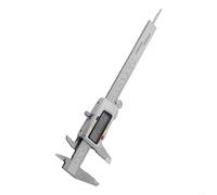 Hosrivae Digital Caliper 150mm Stainless Steel Electronic Vernier Gauge with LCD Display, Metric/Conversion, Reset for Inside Outside Step Depth Measurement