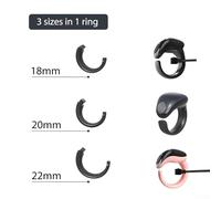 Hosrivae Digital Tasbeeh Counter for Prayer & For Zikr Counting - 9999-Count Electronic Counter with Compact Wearable Design, ABS Body, Water-Resistant - Blac(BLACK 18-20MM)