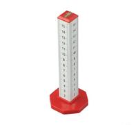 Hosrivae Equal Height Marking Ruler, Aluminum Alloy Leveling Tool with Adjustable, Sided Scale Laying Floor Tiles and Brickwork, Red, Model A(B)