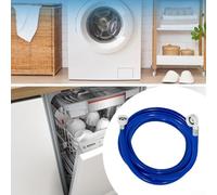 Hosrivae Extra-Long Cold Fill Water Inlet Hose for Washing Machines & Dishwashers - 90° Bend, Burst-Proof PVC, 1.5/2.5/3 m Length Options, Blue(3METER)