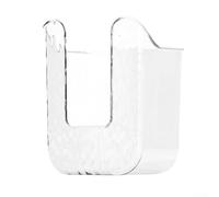 Hosrivae Face Cloths Wet Wipes Tissue Dispenser Wall Mount Having Sticky Mounting System Punch-bathroom Storage for Organizer(TRANSPARENT WHITE)