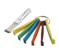 Hosrivae FCR6 Fin Comb Tool Set Conditioner Condenser & Evaporator Straightening - 6-Piece Radiator Fin Repair Kit with Steel Coil Brush, Fits Multiple Pitch Fins