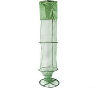 Hosrivae Fishing Net Protector for Fish Storage - Lightweight Anti-Hook Nylon Mesh Fish Basket with Reinforced Metal For Ring & Cross-Strap Base, 25x110c(1.1M)