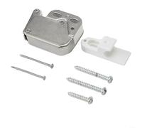 Hosrivae For Mini Touch Latch Cabinet Catch, Automatic Spring Push-to-Close And Bounce-Open Lock, Cold Rolled Steel With Nylon Roller, For Cupboard Doors