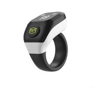 Hosrivae For Tasbih For Ring, Digital For Zikr Counter With 0.42 Inch Display, Adjustable Sizes 18-22mm, 30 Day Standby For Muslim Daily Prayers(White)