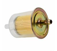 Hosrivae Fuel Filter 9Mm Inline, Clear Plastic Shell With Metal Ends, Extra Large For Motorcycle, Scooter, RV And Garden Tools Petrol