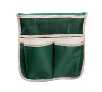 Hosrivae Green Garden Kneeler Tool Bag with Multiple Pockets, Oxford Fabric Storage Pouch Gardening Accessories, Fits Folding Seat Bench, Large and Small Compartments Tools(L)