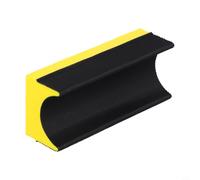 Hosrivae Hand Sanding Block Foam with Interchangeable Pads Crown Moldings Baseboards Woodworking Tight Corners Special-Shaped Square Yellow 1pc(86415)