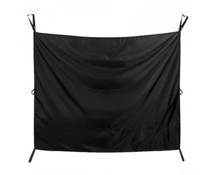 Hosrivae Heat-insulating Privacy Curtains for - Doors Outdoor Showers Black Sun-blocking Barn Car Van Cover with Hooks Fits Most Vans Rvs (90.55 x 70.87 Inches)
