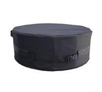 Hosrivae Heavy Duty 600D Fire for with Adjustable Buckles, Waterproof Proof Outdoor Round Fire Bowl Protector Garden Patio, Black D51-74xH8 Inch(D56*H8inch)