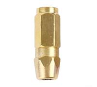 Hosrivae Heavy Duty Grease Coupler with Nozzle, G1/8 Thread Zinc Plated Steel, 4500 PSI Explosion-Proof Fitting Hand, Leak-Proof Valve(Gold)