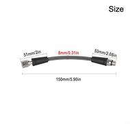 Hosrivae High-Pressure Carbon Fiber Scuba Diving Hose for Regulator - 300 bar Rating, 7/16"-20 UNF Thread, Compatible with Recreational Dive Gauges -(15cm)