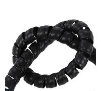 Hosrivae Hydraulic Hose Guard Spiral Wrap for - 1m Length, 8-12mm ID, Black HDPE Cable Protector for Industrial, Automotive, EV Charging & Pressure Washer Hoses(D-10MM)