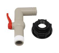 Hosrivae IBC Container with 1-inch S60x6 Ball Valve Tap Barrels and Storage Tanks - Garden Watering Equipment, Outdoor Irrigation Accessory, Proof & Freeze-Proof(1inch)