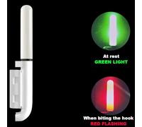 Hosrivae LED Glow Rod Light for Night Rock Fishing - 6-Pack Waterproof Electronic Fishing Rod with Removable Floating Tackle, Steady & Flashing Bite A(FLASHING LIGHT)