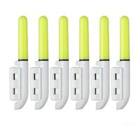 Hosrivae LED Glow Rod Light For Night Rock Fishing, Waterproof Electronic Fishing Accessory With Removable Floating Tackle, CR425-Powered, 63×12.8mm(Green)