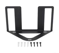 Hosrivae Metal Table Tennis Bat Holder Wall Mount Racket Stand for 4 Paddles & 6 Balls - Black Display Organiser for Indoor Games, For Ping Pong Accessories (9