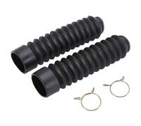 Hosrivae Motorcycle Front Rubber Fork Boot Absorber Dust Cover, Black 200×45mm, High-Universality Fit for Most Models, Seals Suspension & Oil