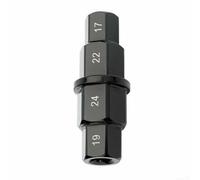 Hosrivae Motorcycle Front Wheel Removal Tool 17 19 22 24mm Hex Axle Spindle Socket Adapter for Honda For Buell Motorcycles, 3/8" Drive CrMo Steel