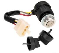 Hosrivae Motorcycle Ignition Switch Lock Motorcycles Bikes Button - Plus 2 Keys Abs Dirt Fit for Most with Plastic Push Atvs