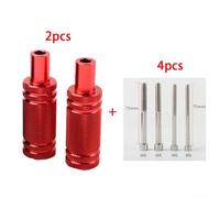 Hosrivae Motorcycle Mudguard Spotlight Bracket for LED Headlights and Fog Lights, For CNC-Machined, Adjustable Angle, Compatible with M6/M8 Mounting(RED)